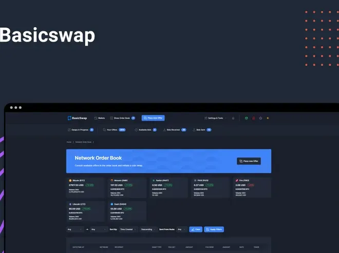 Image of: BasicSwap DEX